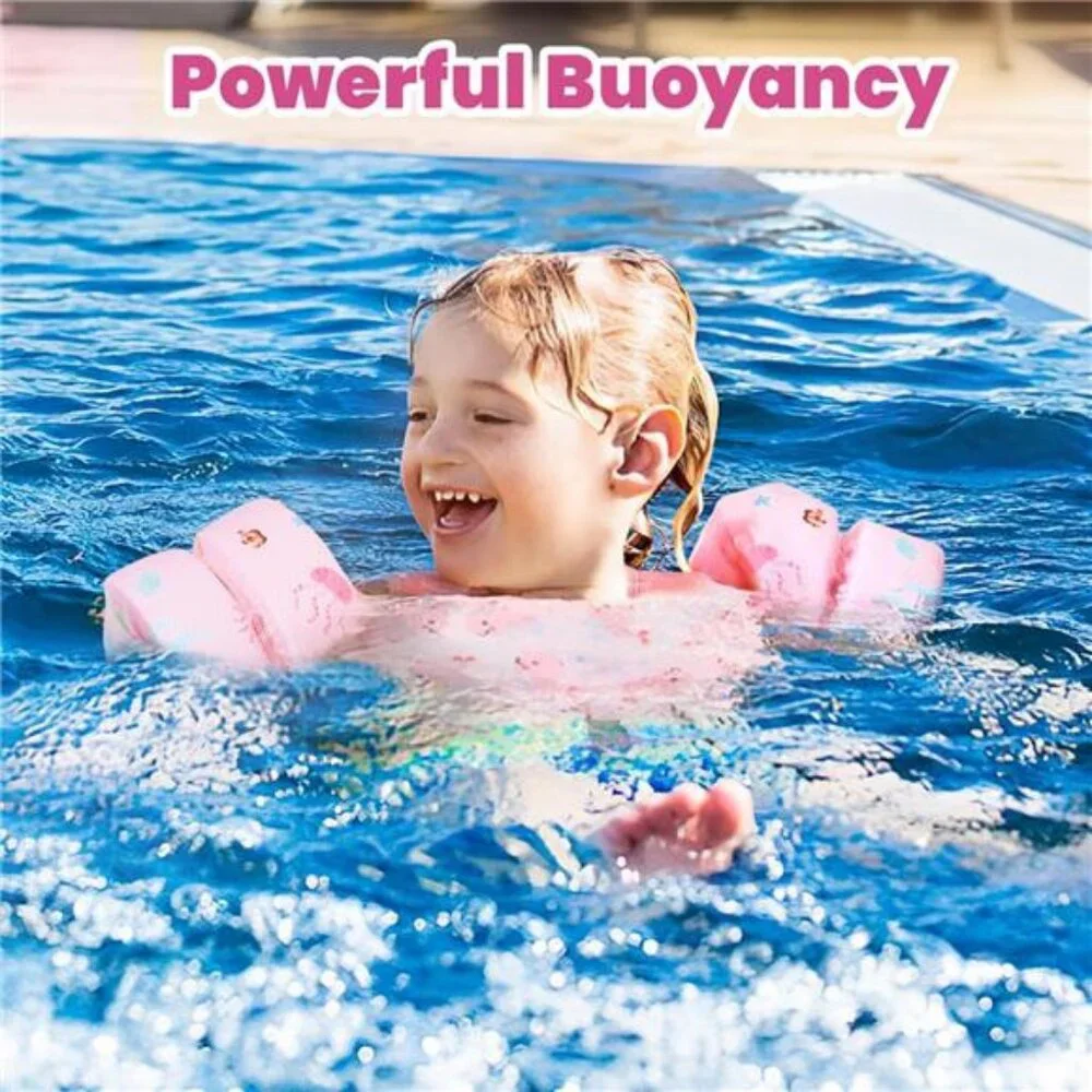 Girls Toddler Swim Vest, Toddler Floaties Fit 13-30 Lbs., Puddle Jumper for Kids